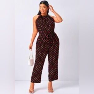 NWOT Shein Plus Self-Tie Jumpsuit